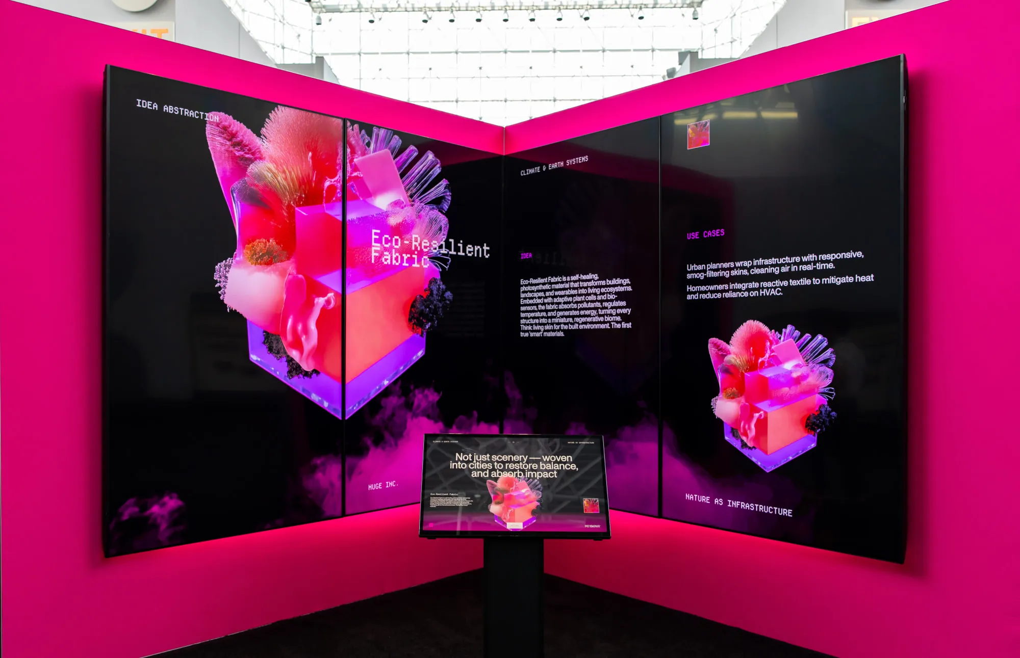 Huge Horizons installation booth